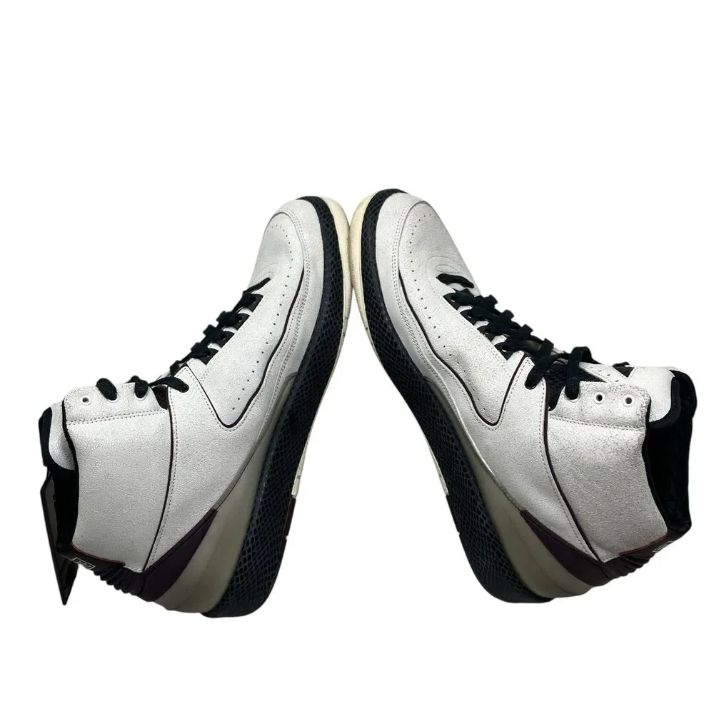 Air Jordan 2 Sneakers‎ Mens 14 Sail Burgundy Crush Retro A Ma Maniere DO7216-100